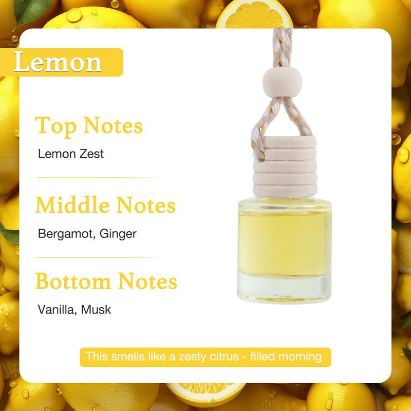 6-Pack Christmas Car Essential Oil Aromatherapy – Suspended Air Freshener for Cars & Homes, Natural Auto Interior Diffuser (Unisex) – Durable for Holiday Drives