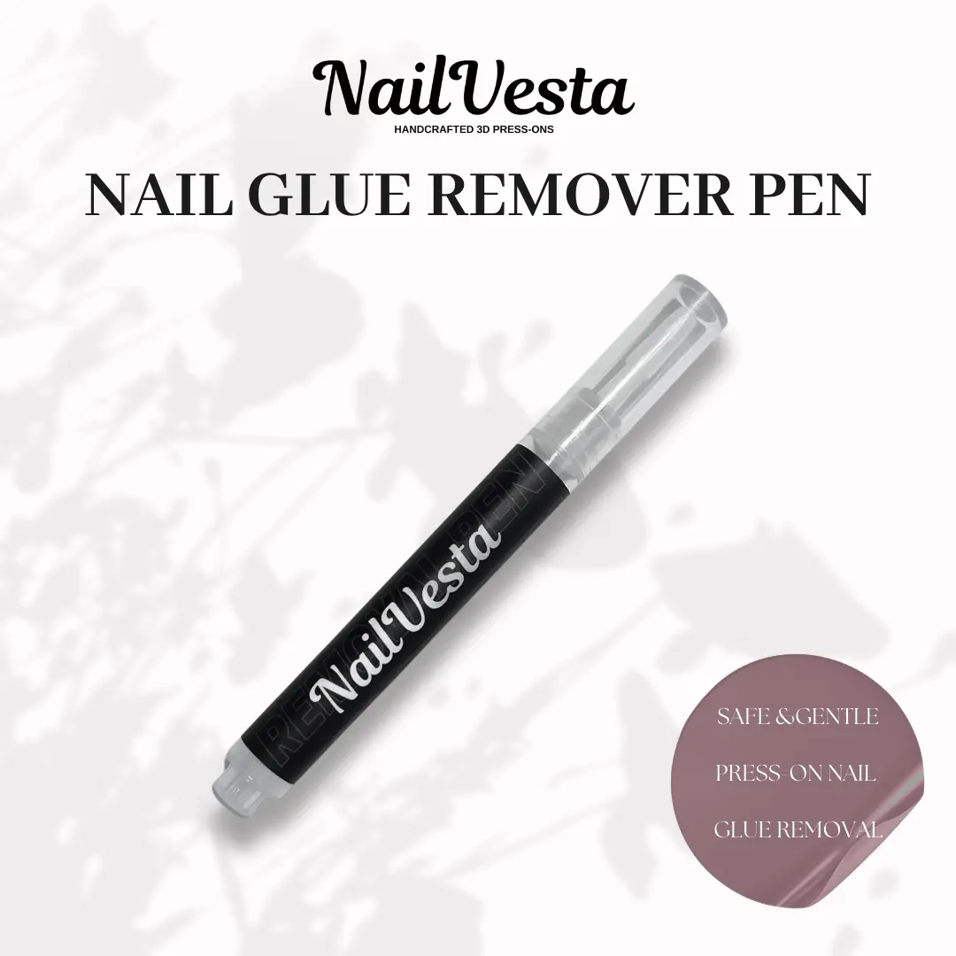 NailVesta Nail Glue Remover Pen – Press-On Nail & Gel Glue Removal Tool | Natural Formula, Safe on Skin