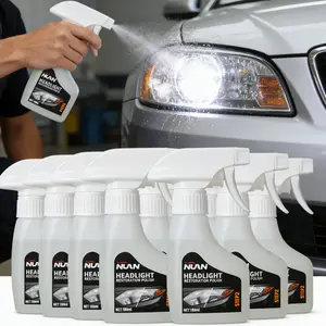 NUAN Universal Car Headlight Restoration & Protection Kit – Restores and maintains all car lights’ clarity, removes yellowing and haziness, fits headlights, taillights, fog lights, etc. Prevents oxidation, includes a towel. Car cleaning & care supplies.