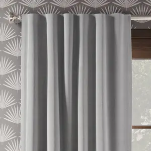 2pk 84"x50" Aruba Blackout Curtain Panels Gray - Threshold 2pk 84"x50" Aruba Blackout Curtain Panels Gray - Threshold