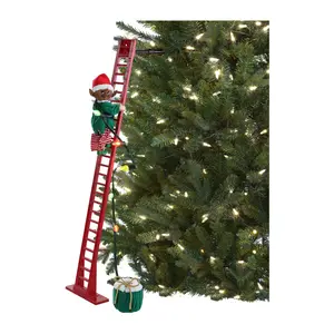 Mr. Christmas 40" Animated & Musical Super Climbing Black Elf