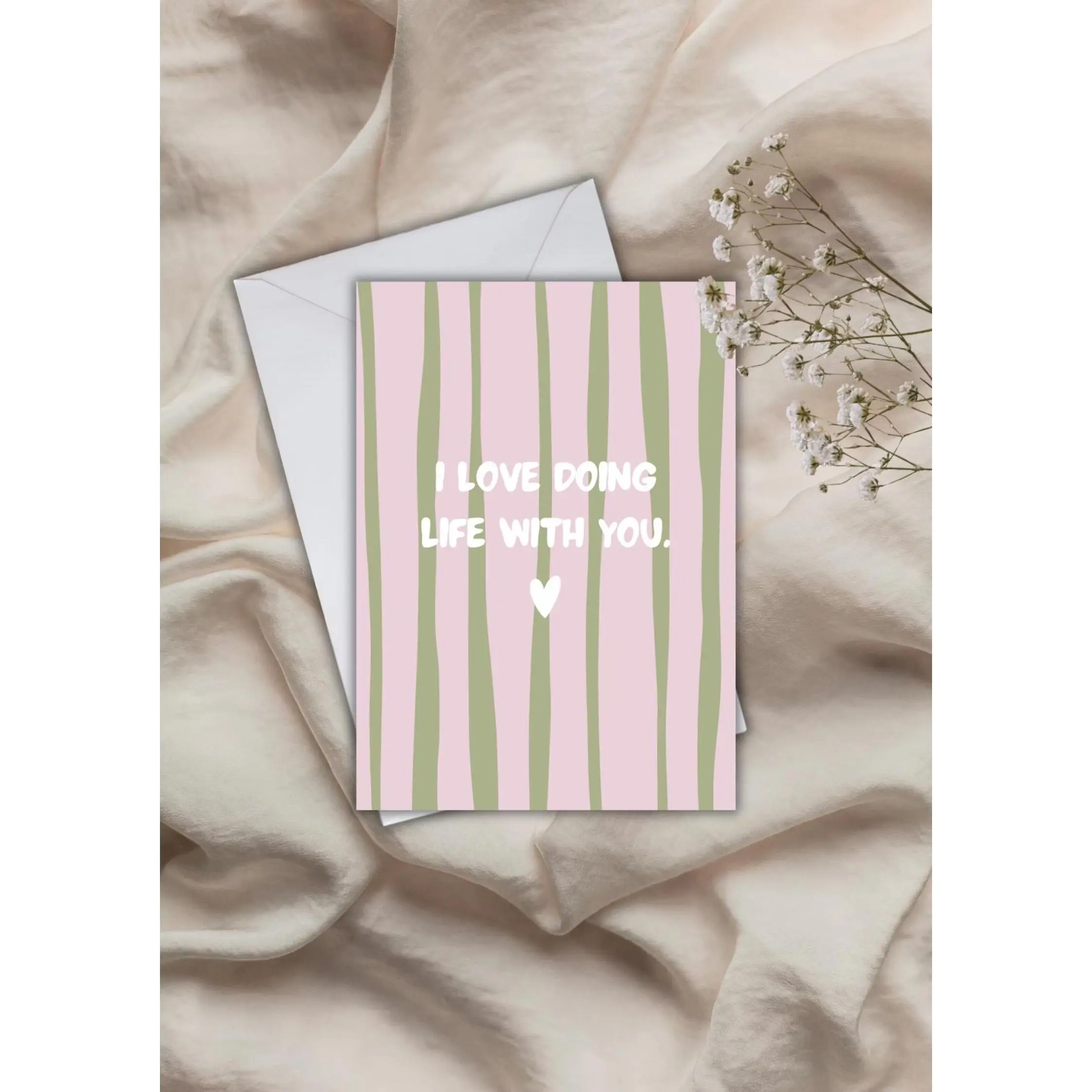 [Sale off up to 65%][Free Ship] Postcard _ Greeting card _ I love doing life with you _ Birthday _ Valentine's Day _ Thank you card _ Card _ Girlfriend _ Boyfriend _ Love