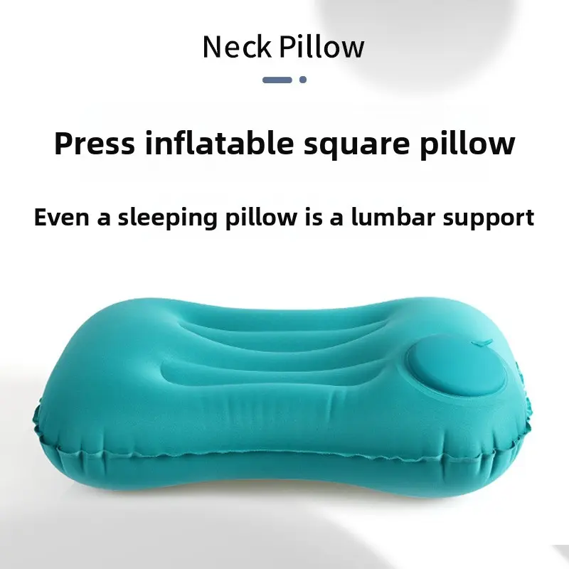 Travel Press Inflatable Pillow Office Pillow Inflatable Square Pillow Portable Foldable Storage Outdoor Inflatable Pillow