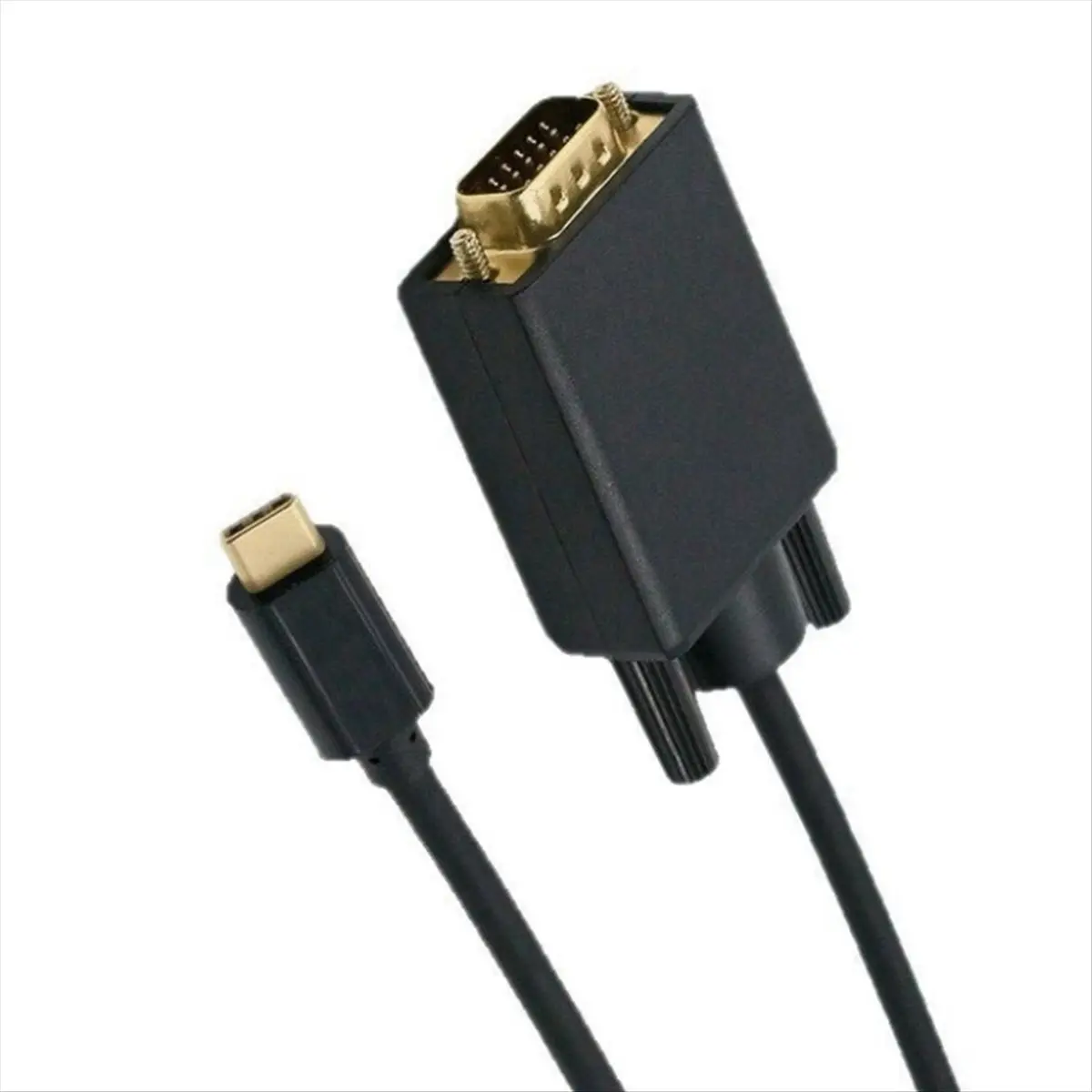 USB-C to VGA Adapter Type-C to D-Sub 15Pin VGA Converter Cable for USB 3.1 Mobile Phone Laptop Monitor Projector TV