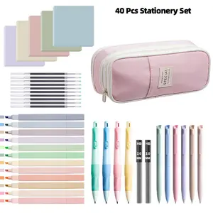 Aesthetic Bible Study Stationery Set for Students | Cute Pencil Case + Highlighters + Gel Pens + Mechanical Pencil, Student Essentials