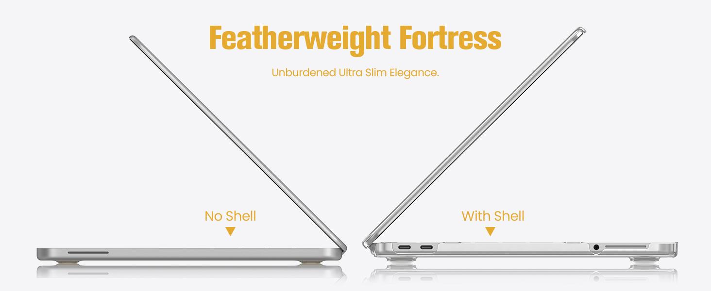 Fintie Snap-On Case for MacBook Neo 2026 (Model A3404), Ultra-Slim Clear Cover for MacBook Neo (A18 Pro Chip), MacBook Neo Protection