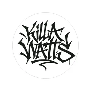 Killa Watts Outdoor Sticker, Graffiti Style, Car Decal, Laptop Sticker, Hip Hop Aesthetic, Water-Resistant, Street Art