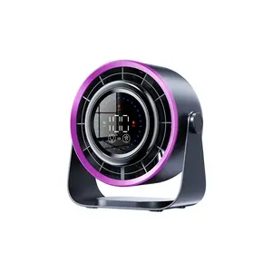 USB Desktop/Wall Fan Quiet Portable Fan Turbo Table Fan for Office Bedroom White noise fan Air Circulater Fan with 100 Speeds 180 °Adjustable Tilt Digital Display Low Noise Rechargeable Battery Wall-Mouted Design for Home Office Travel Small Table Fans