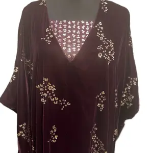 Luxury Kaftan - Stylish Two-Piece Outfit with Elegant Golden Sequence Work, Comfortable Fit, Perfect for Formal Events