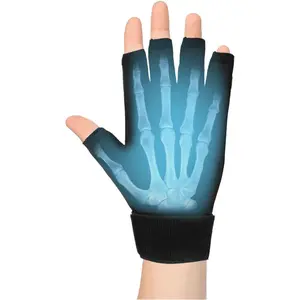 Finger Arthritis Compression Ice Glove for Pain Relief, Adjustable Finger Hand Ice Pack Gloves for Hot & Cold Therapy, Wrist Ice Pack Wrap for Arthritis, Tendinitis, Carpal Tunnel，bule