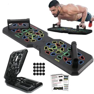 Push Up Board, Multi-Functional Perfect Push Up Board for Men, Home Gym, 15 in 1 Portable Exercise Equipment, Fitness Accessories Workout Equipment, Foldable PushUp Board for Men and Women