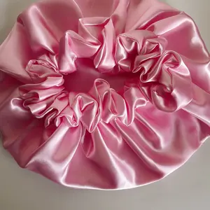 Pink Coral Satin Bonnet