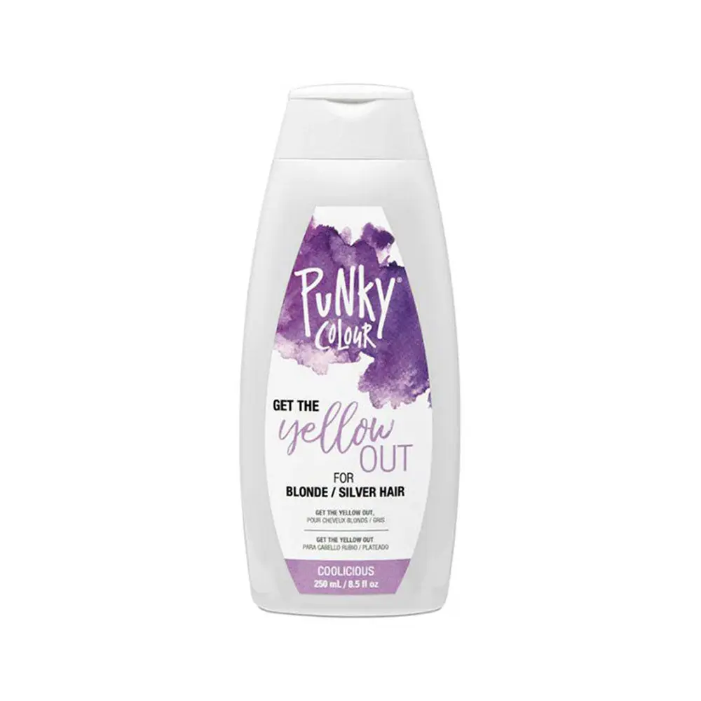 Punky Colour Anti-Brass Toning Treatment with Vitamin C, Haircare for Silver, Gray & White Hair, Cruelty Free, Shampoo, Salon, Blonde Highlights, Ginger Root, Anti-Fade
