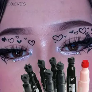 1PC Seal Double-ended Eyeliner, Longwear Eyeliner, Quick-drying and Waterproof, Natural and Long-lasting, Liquid Eyeliner Pen, Eye Cosmetics, Eye Makeup Products