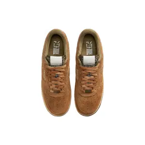 Nike Air Force 1 NAI-KE CHA Low-Top Casual Sneakers for Men and Women in Wheat Color Verifiable, with credentials and supporting global authentication
