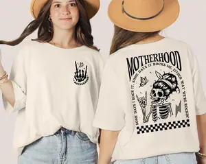 Motherhood Sometimes I Rock It Sometimes It Rocks Me Shirt, Mama Sweatshirt, Mom Shirt, Rocker Mom Gifts, Rocker Mama Tee, Gift for Mom