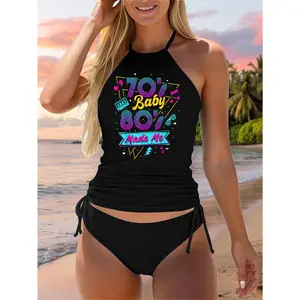 Born in the 70's But the 80's Raised me 80s Costume Two Piece Swimsuit