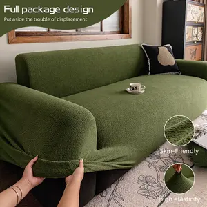 High Elasticity Sofa Cover, Washable Sofa Slipcover, Pet Friendly Non-Slip Dustproof Wear-Resistant, Christmas New Year Decoration, Indoor Outdoor Use