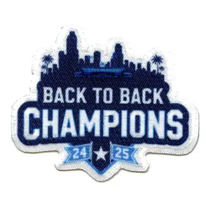 LA Back to Back Champions Patch Baseball Stadium Sublimated Embroidered Iron On