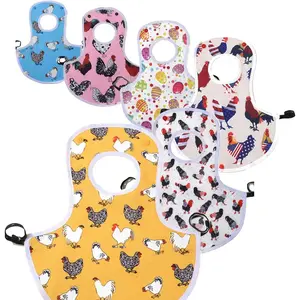 6Pcs Chicken Saddles,Hen Aprons for Feather Growth,Chicken Jacket,4Pcs Hen Reflective Vest