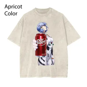 Rei Ayanami x Dr pepper T-shirt, Anime Mecha Girl Shirt, Soda Core Graphic Tee, Sci Fi Waifu Aesthetic, Y2K Pop Culture Outfit