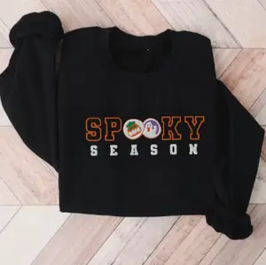 Embroidered Halloween Cookie Spooky Season Sweatshirt