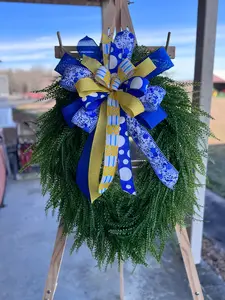 Luxe Greenery Wreath Base | Interchangeable Seasonal Decor Bow sold separately