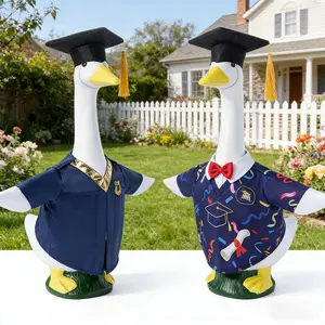 Graduation Porch Goose Fun Bachelor Gown Hat Set, Fits 23 Inch Goose, Porch Decoration, Holiday Decorator, Home Stylist, Graduation Party Supplies, Accessories