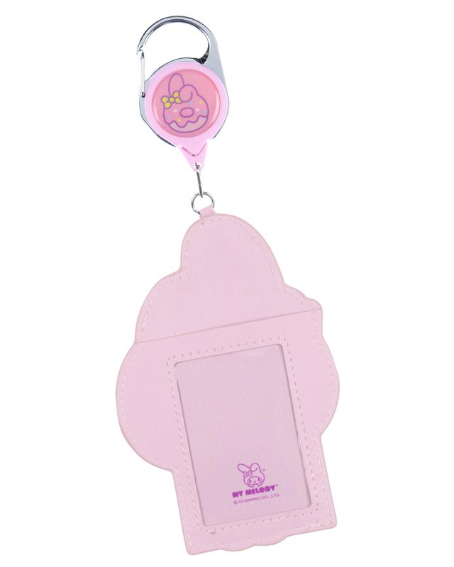 Sanrio Hello Kitty and Friends Snack Shop My Melody Retractable Reel Lanyard ID Badge Holder Keychain