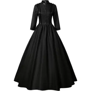 Gothic Victorian Dresses for Women Civil War Costumes Queen Ball Gown Masquerade Dress