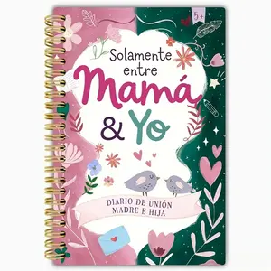100 Days Mother-Daughter Diary Album, Scrapbooks, Date Tracker & Journal Pages, Photo Album for All Ages, Gift for Mom, 5.5x8.3 Inches, Spanish Inner Pages