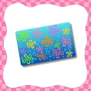 Sea Sky with Bubbles Card Skin Premium Vinyl Sticker Water Resistant Personalize Your Debit Cards - Super Cute Floral Design for Small Chip Options