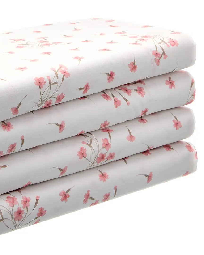 Bellino Fine Linens Lidia Printed Percale 4pc Sheet Set
