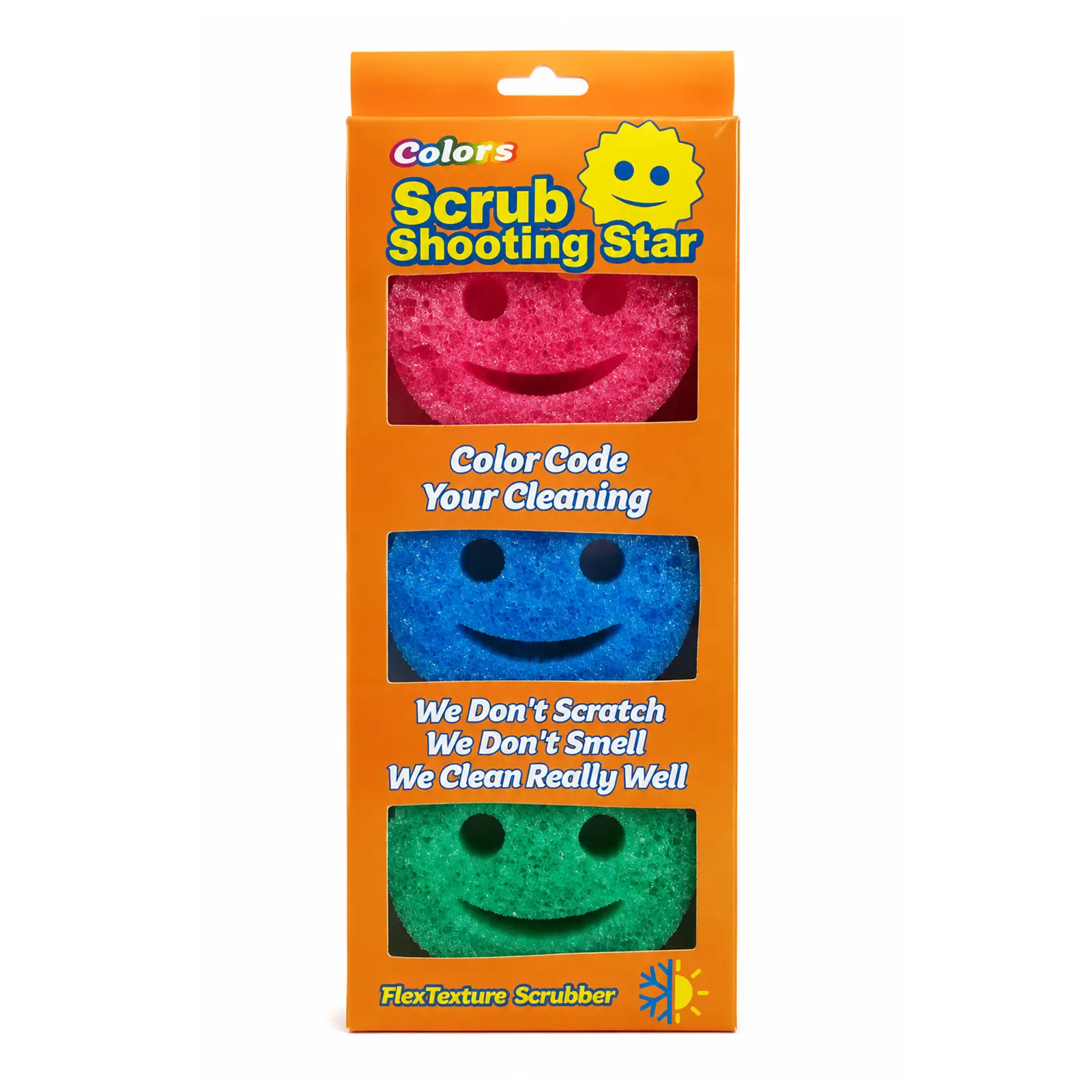 3 Pack Kitchen Sponges, Dish Sponges for Scrubbing, Non-Scratch Cleaning Sponges for Washing Dishes, Bathroom & Multi-Surface Cleaning