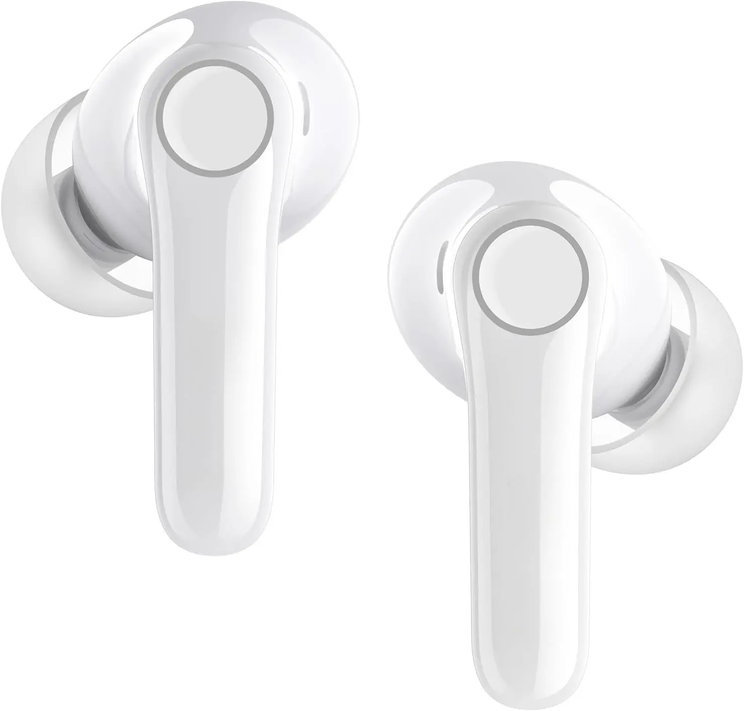 Air Pro 4 Adaptive Hybrid Noise Canceling  Earbuds, Qualcomm Snapdragon Sound, aptX Lossless, 6 Mics AI CVC 8.0 Call, LDAC Hi-Res Audio, 52H Playtime,  5.4 (Glossy White)