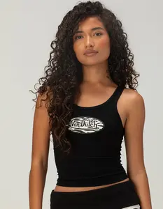 VON DUTCH Zebra Womens Scoop Neck Tank Top