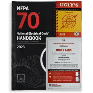 NEC 2023 Handbook National Electrical Code 2023 Harbound NFPA 70 with Ugly's Electrical Ref 2023 Spiral Bound Edition for Electrical Professionals Tutorial