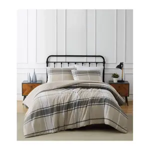 Truly Soft Preston Plaid King 3 Piece Flannel Comforter Set