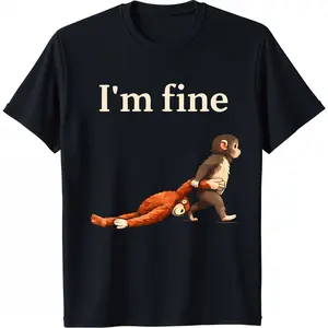 Adult Heavyweight T-Shirt,Funny Graphic Tee,Sad Monkey Punch Meme with an Orange Toy,Graphic T Shirts for Men and Women,Trendy T-Shirts,Good Graphic Tees,Vintage Graphic Tees,Cute Tops for Women,Women's Tops,Tops for Women,Clothes for Women,Plus Size