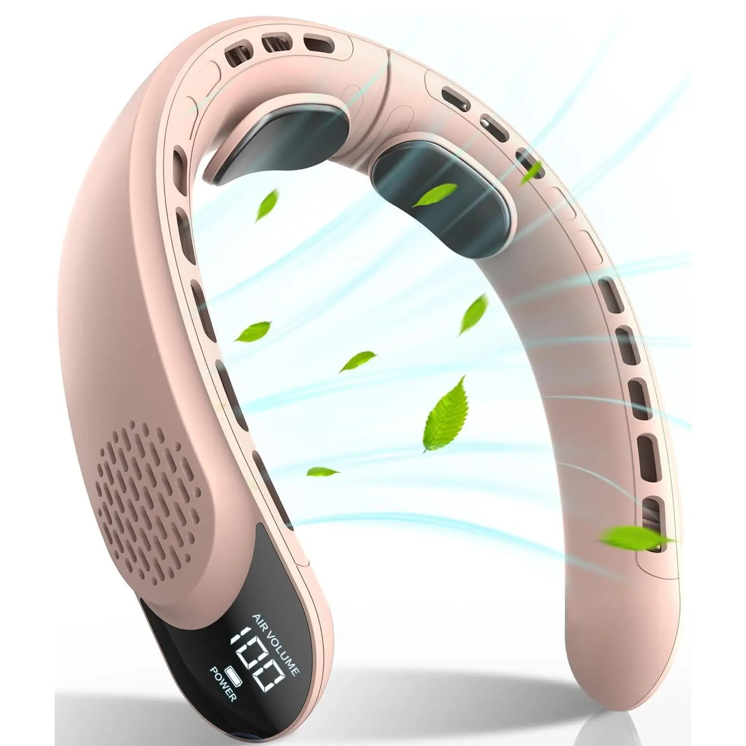 Portable Neck Fan, 4000mAh Rechargeable, 3-Speed Foldable Design, for Camping & Outdoor Use, Outdoor Cooling, Perfect Gift for Her