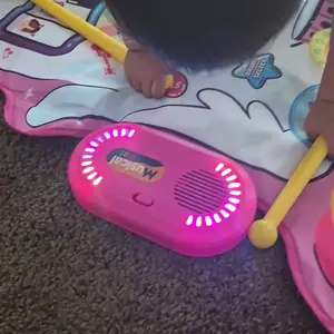 Baby Toys Baby Musical Mat Toddler Toys Age 1-2 - 2 in 1 Piano Drum Babies Play Mat Dinosaur Horse - Infant Music Toy 12-18 Months Babies Birthday Christmas Gifts for 1 2 3 Year Old Boys Girls
