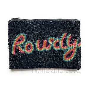 Rowdy Large Beaded Purse