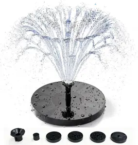 3.5W Solar Bird Bath Fountain with Upgraded 6-Spray Nozzles Solar Water Pump, Eco-Friendly Energy-Saving Durable Waterproof for Garden Pond, Outdoor Decor & Home Bathroom Supplies