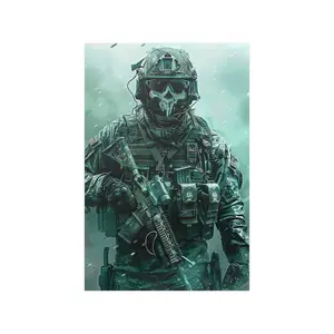 Personalized Spectral Sentinel: Ghost Warrior Poster, Cod Ghost Poster Satin Posters, Fanart Poster, Cod Satin Poster, Wall Decor, Modern Warfare, Call of Duty, Cod, Print, Gamer, Gaming, Video Game Poster, Gaming Room Decor, 9OXWL118