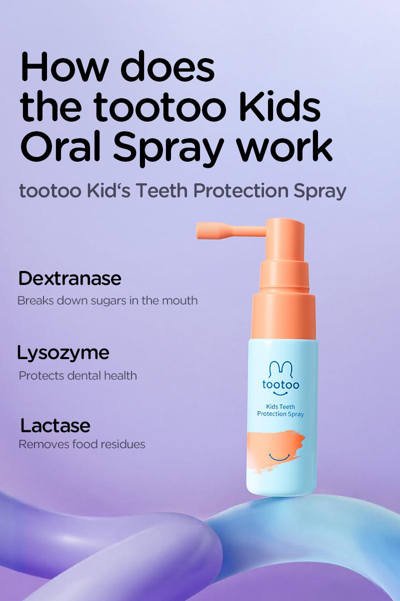 tootoo Kids Oral Spray, Toddler Toothpaste Helper Natural Cavity Defense & Fresh Breath, Grape Flavor with Xylitol & Probiotic, Children Anticavity with Fluoride Free, 20ml tootoo Kids Oral Spray, Toddler Toothpaste Helper Natural Cavity Defense & Fresh Breath, Grape Flavor with Xylitol & Probiotic, Children Anticavity with Fluoride Free, 20ml