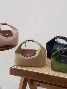 Fashion Crescent Bag, Lightweight Durable Nylon Handbag, Adjustable Shoulder Strap, Business Portfolio, Multiple Colors, Versatile Use