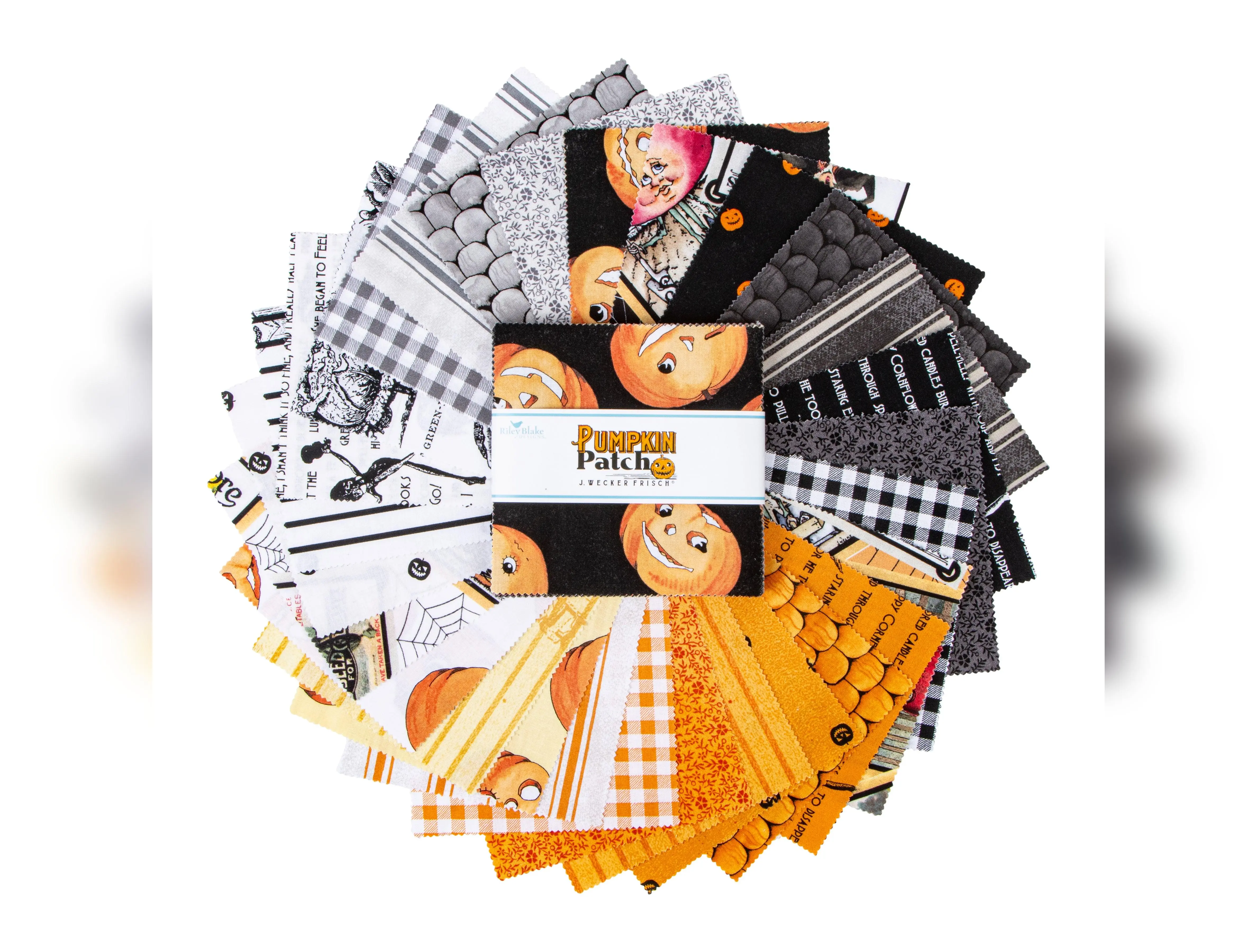 Pumpkin Patch | 5" Charm Pack by J. Wecker Frisch for Riley Blake | 42 pcs