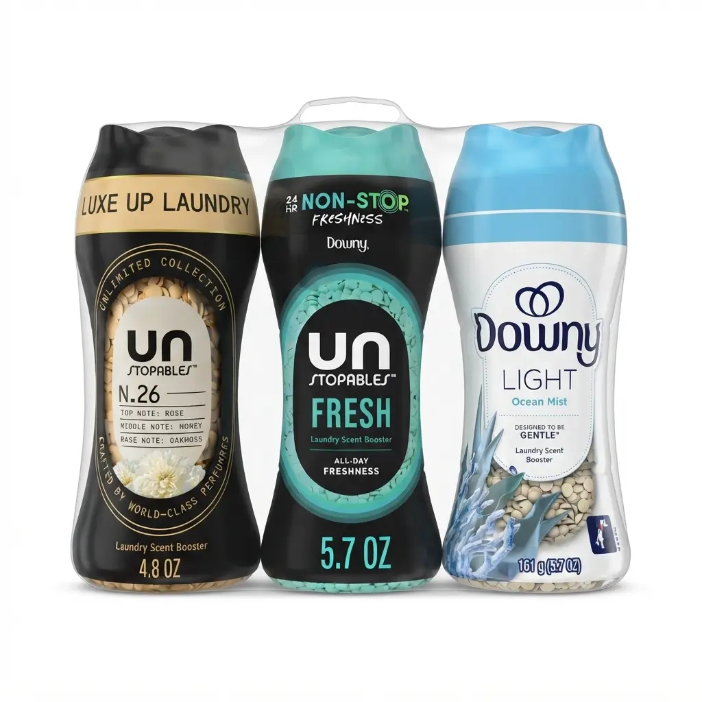 Downy Laundry Scent Beads In-Wash Scent Booster Variety Pack - No 26 Scent , Fresh Scent and Light Laundry Beads
