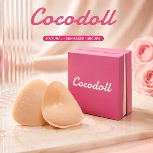 Cocodoll Invisible Lift Nipple Covers | Sticky Push Up Bra Alternative | Reusable Silicone Breast Pads | Seamless Backless Strapless Outfit Must-Have Womenswear