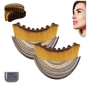 2-Pack Lymphatic Drainage Face Brush – Sculpting & Lifting Tool for Reduced Puffiness